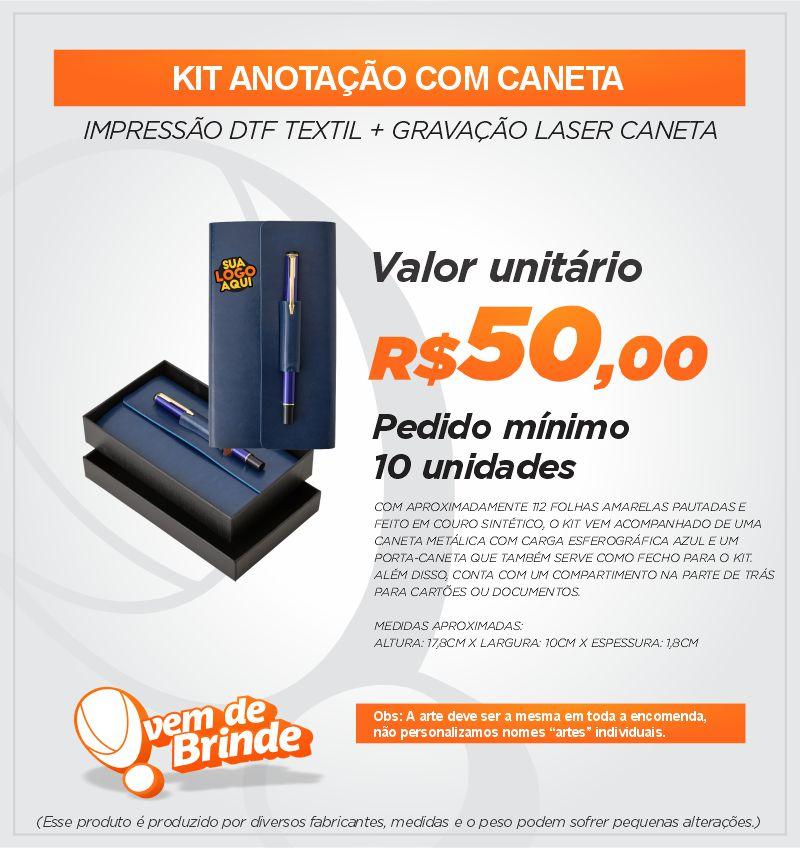 Kit Anotação com Caneta