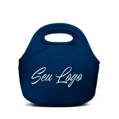 Lancheira Termica em Neoprene 100 Personalizada em Sublimacao