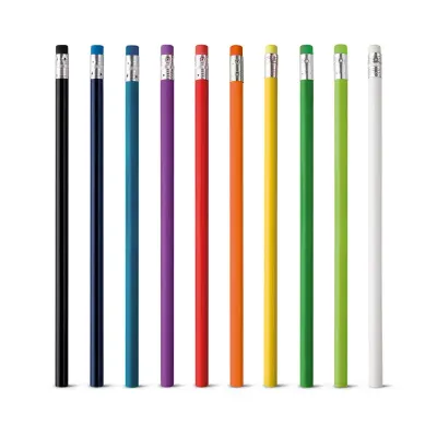 Lápis com borracha : várias cores