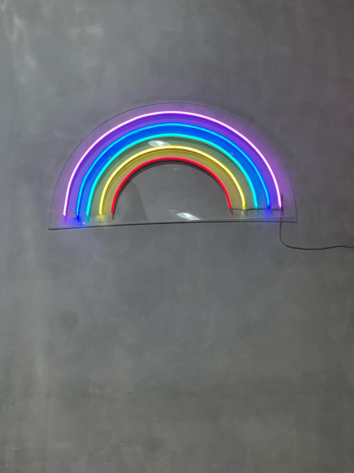 LED Neon Arco-Íris para Decoração Criativa