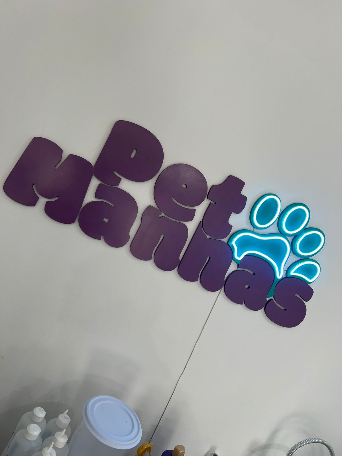 Led neon personalizado Pet manhas