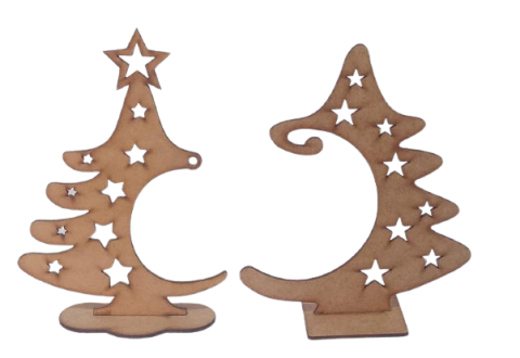 Lembrancinhas Árvore De Natal de 20cm Em Mdf 3mm
