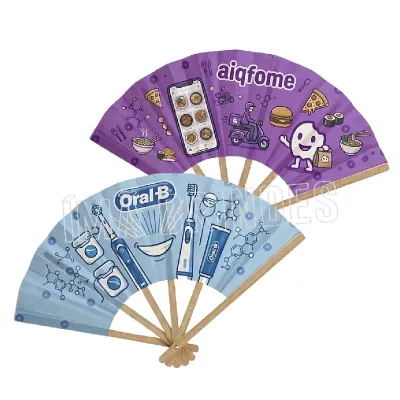 Leque Com Tecido Sintetico Impermeavel Personalizado