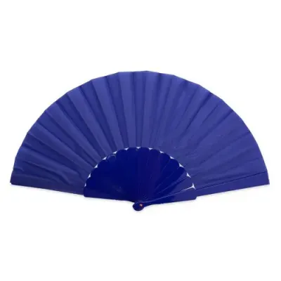 Leque de Plástico dobrável azul