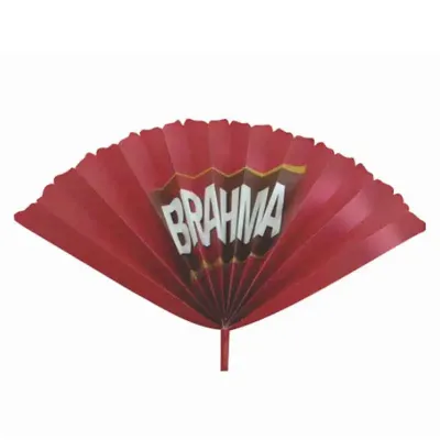 Leque Dobravel Personalizado Produzido em Papel Cartaopapel Coucheprocesso de Impressao Serigrafi