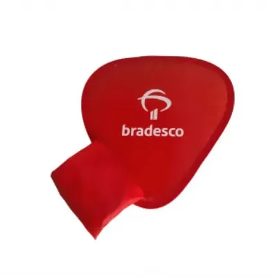 Leque Dobrável Vermelho - Bradesco
