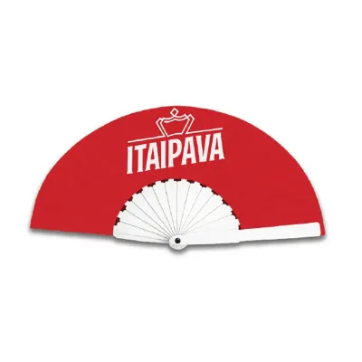 Leque vermelho dobrável