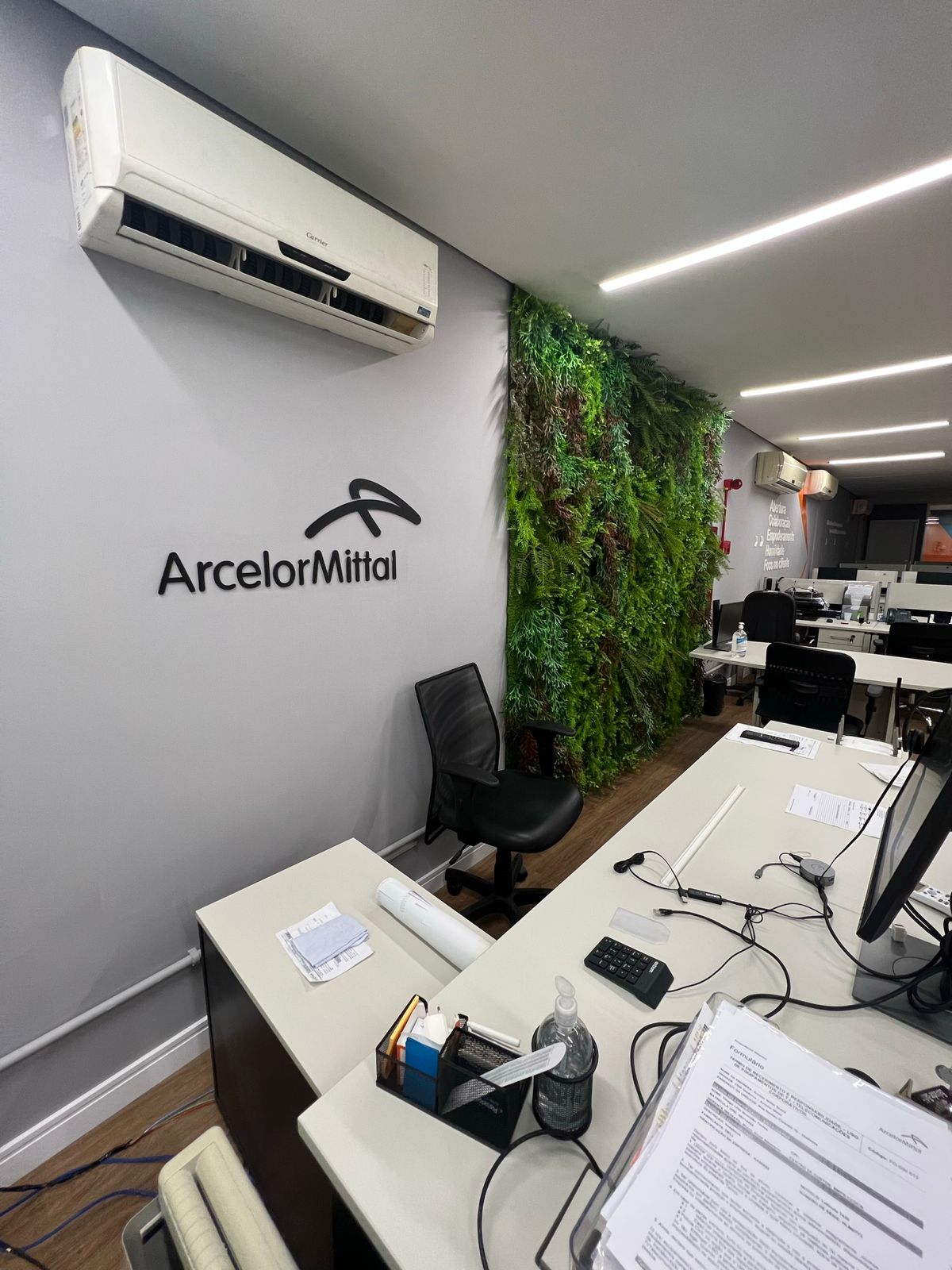 Letreiro em PVC para ArcelorMittal