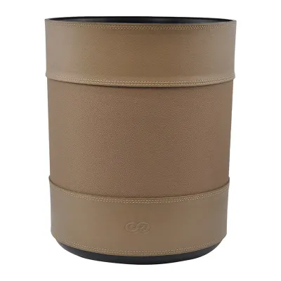 Lixeira Revestida em Couro Glv01727