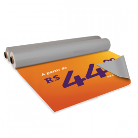 Lona Impressa 380g m² Lona 4x0 Brilho Sem Acabamento