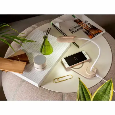 Luminaria de Mesa Com Carregador Wireless