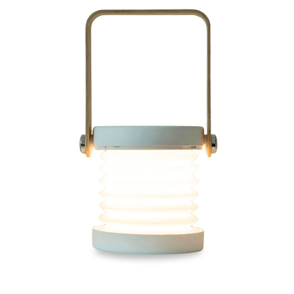 Luminaria LED Dobravel Silicone - Cinza - Recarregavel via usb