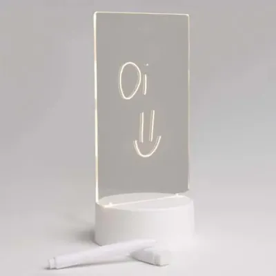 Luminária lousa para recados
