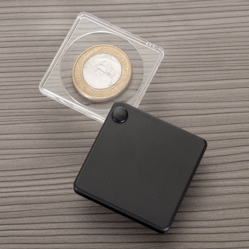 Lupa com capa plástica preto Personalizado — foto 2