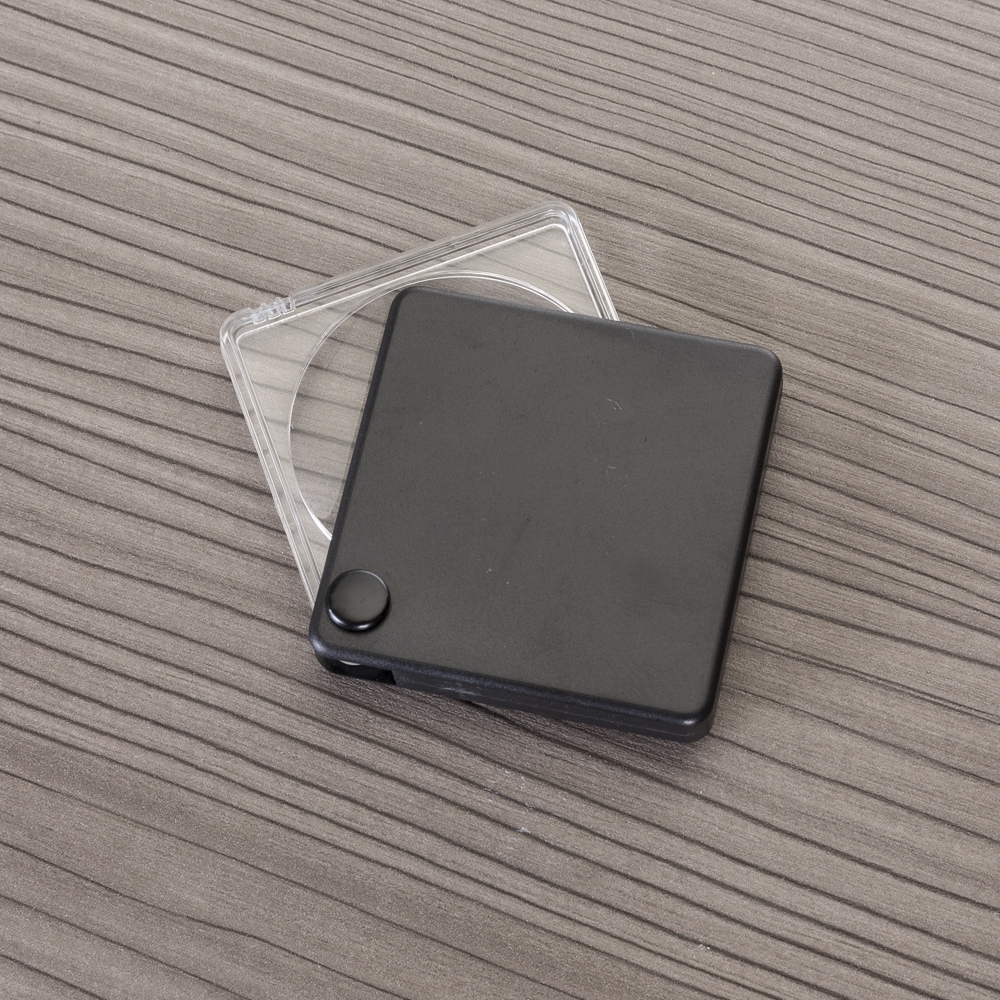 Lupa com capa plástica preto Personalizado — foto 3