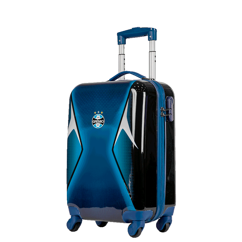 Mala de Viagem Bordo 10 kg ABS com Rodas 360° Mala Grêmio - Azul escuro