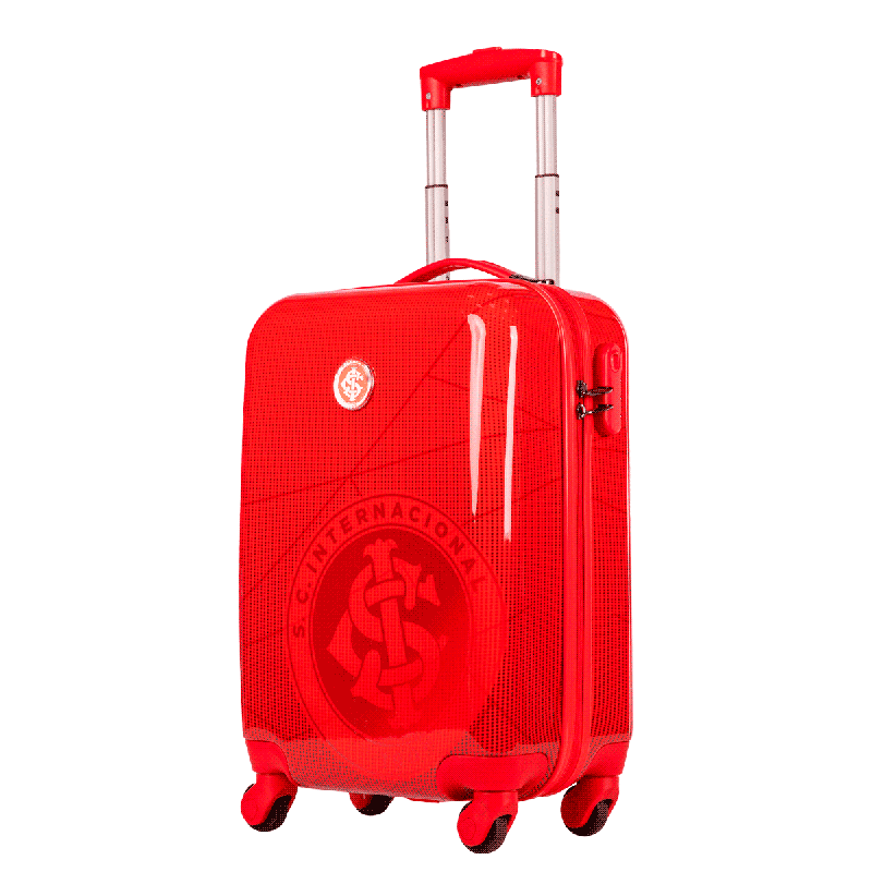 Mala de Viagem Bordo 10 kg ABS com Rodas 360° Mala Internacional - Vermelho