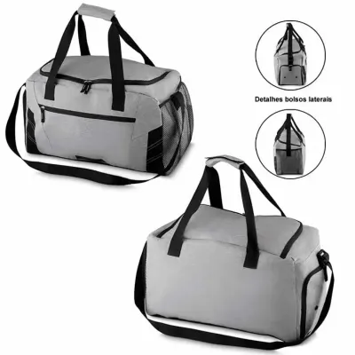 Mala Esportiva em Poliester Com Bolso Frontal Com Ziper