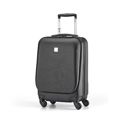 Mala Executiva de Viagem Personalizada em Abs Com 4 Rodas Giratorias Compartimento Frontal Para Not