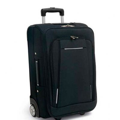 Malas de Viagem Com Rodinhas em Nylon 600 e Eva Com Compartimento Frontal Semi Rigido Pegador Exte
