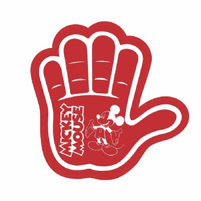 Mão para Evento e Torcida na cor vermelho