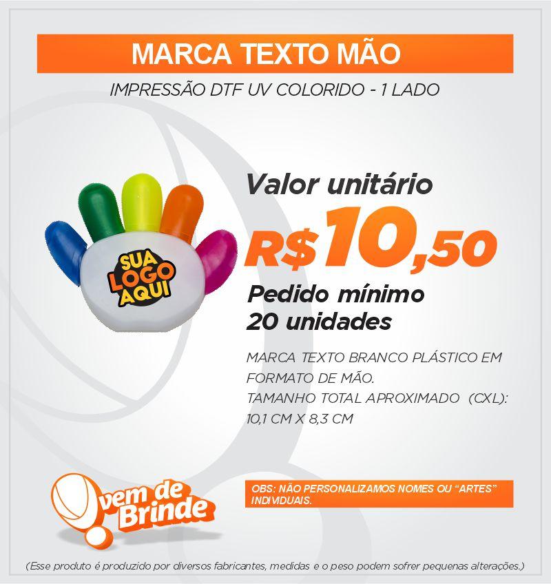 MARCA TEXTO MÃO