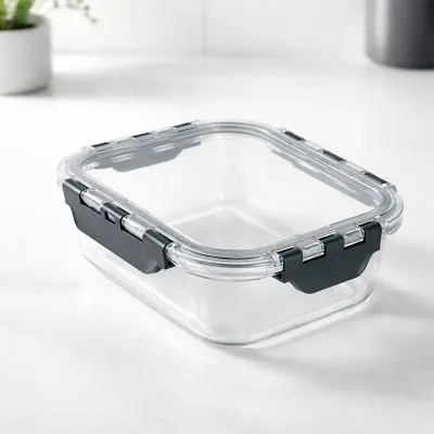 Marmita de Vidro Personalizada 600ml Com Tampa Hermetica