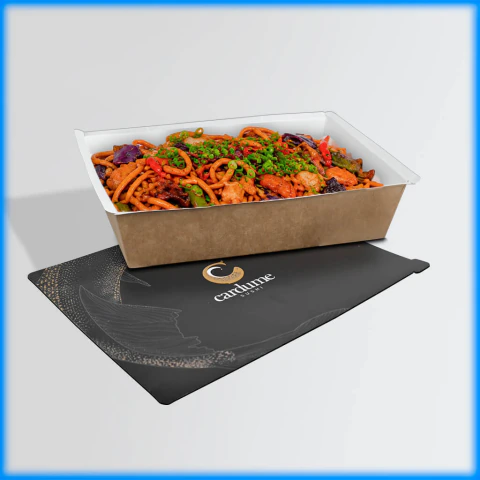 Marmita Fundo Kraft Selada com Tampa Personalizada 800ml - 560 unidades