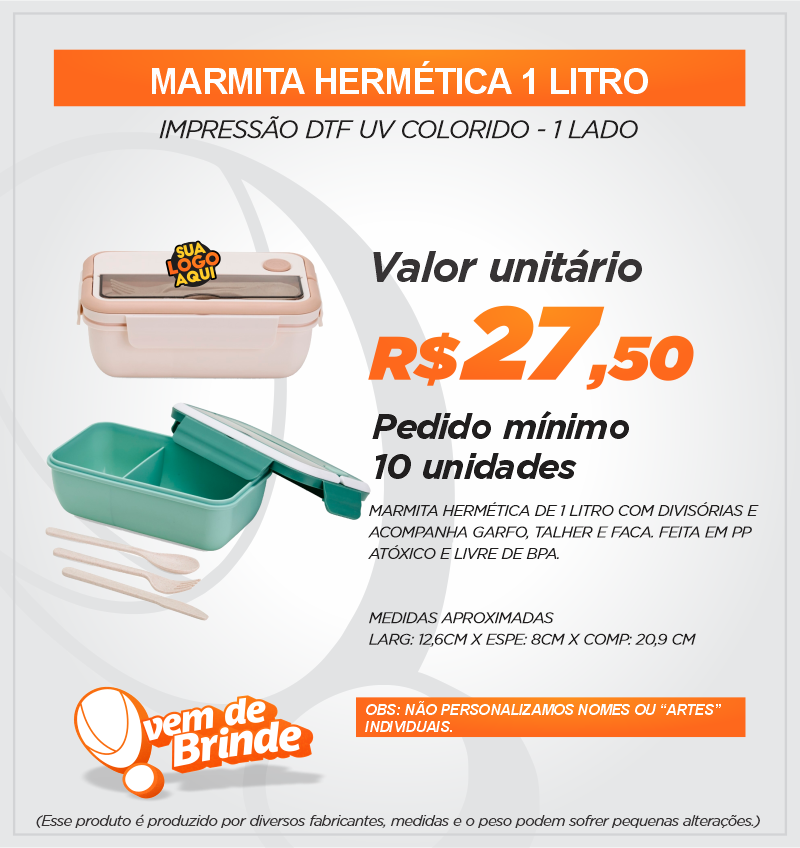 Marmita Hermética 1 Litro