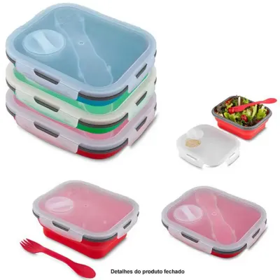 Marmitalancheira de Plastico Com 1 Compartilhamento e Talheres