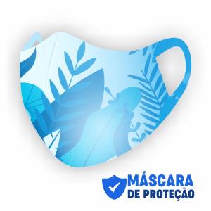 Máscara de Proteção Tecido Neoprene 4x0 Corte Laser Personalizada