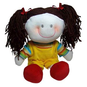 Mascote de pelúcia da série “As Cabeludas“ - Juliana.