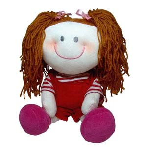 Mascote de pelúcia da série “As Cabeludas“ - Maria.