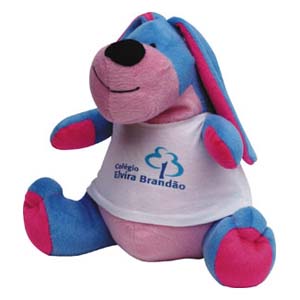 Mascote de pelúcia série Os Gordinos para Elvira Brandão.