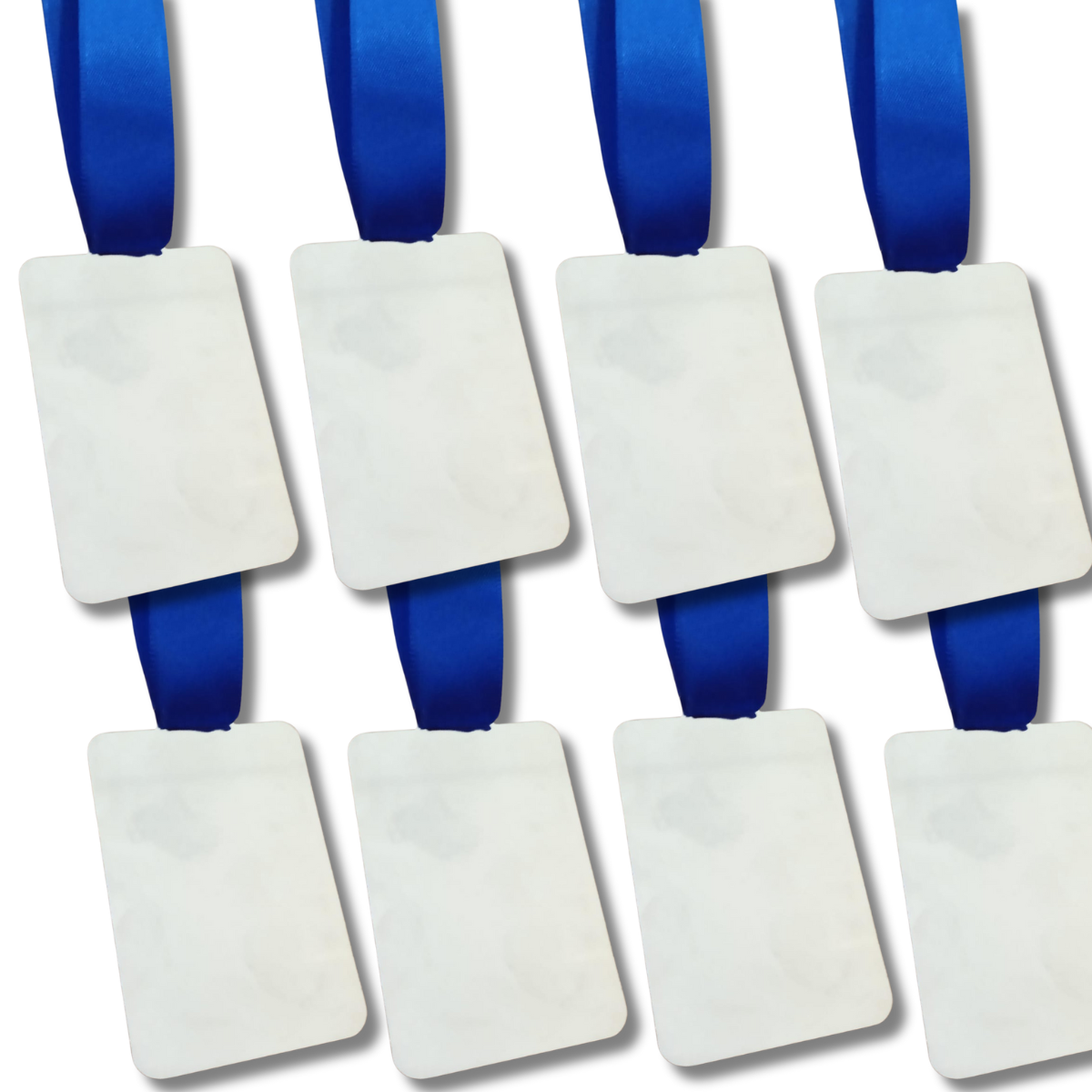 Medalha Lisa De Metal Retangular