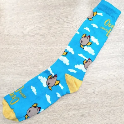 Meia azul personalizada