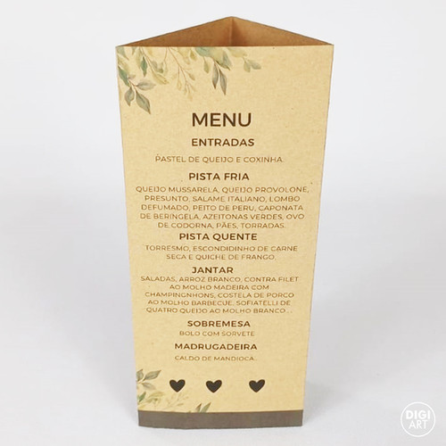 Menu prisma kraft