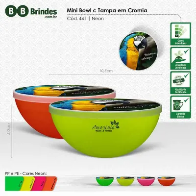 Mini Bowl Neon Feito em Plastico Atoxico