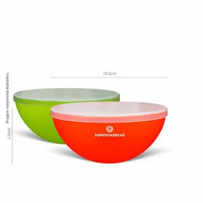 Mini Bowl Redondo Neon Com Tampa