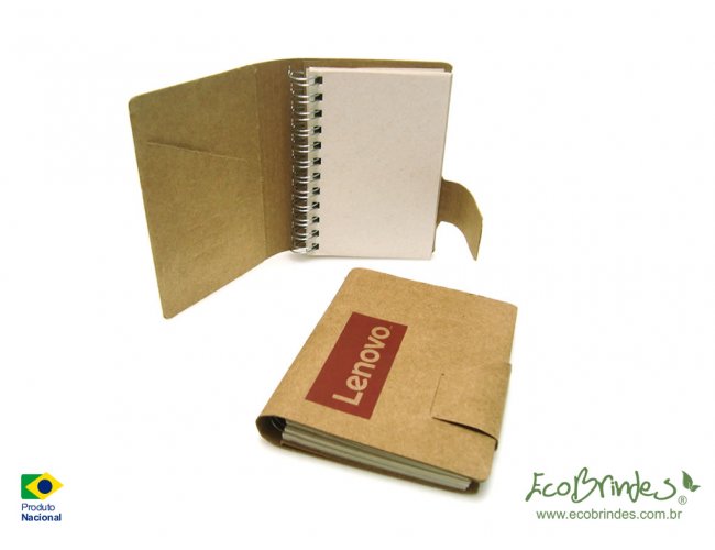 Mini Caderno Pocket Kraft