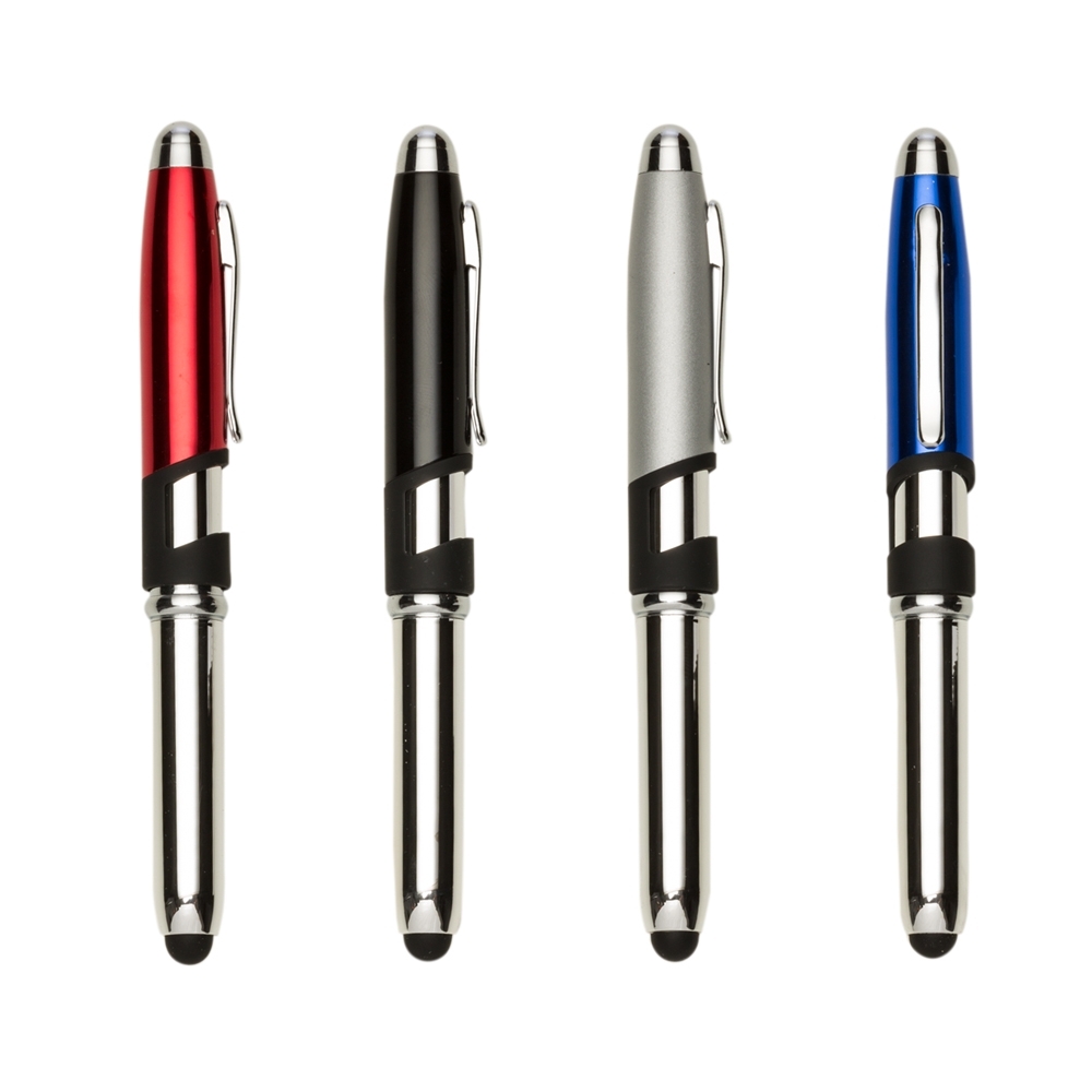 Mini Caneta Semi-Metal Touch com Suporte Personalizada — foto 3