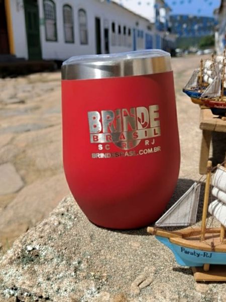 Mini Copo Térmico Personalizado Inox com Tampa Porto Alegre Florianópolis Rio de Janeiro