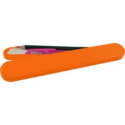 Mini Estojo Alaranjado Plastico