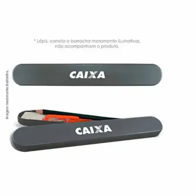 Mini Estojo Escolar Metalizado p Canetalapis
