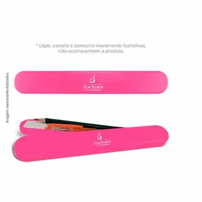 Mini Estojo Escolar Neon Feito em Plastico