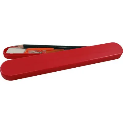 Mini Estojo Vermelho Plastico