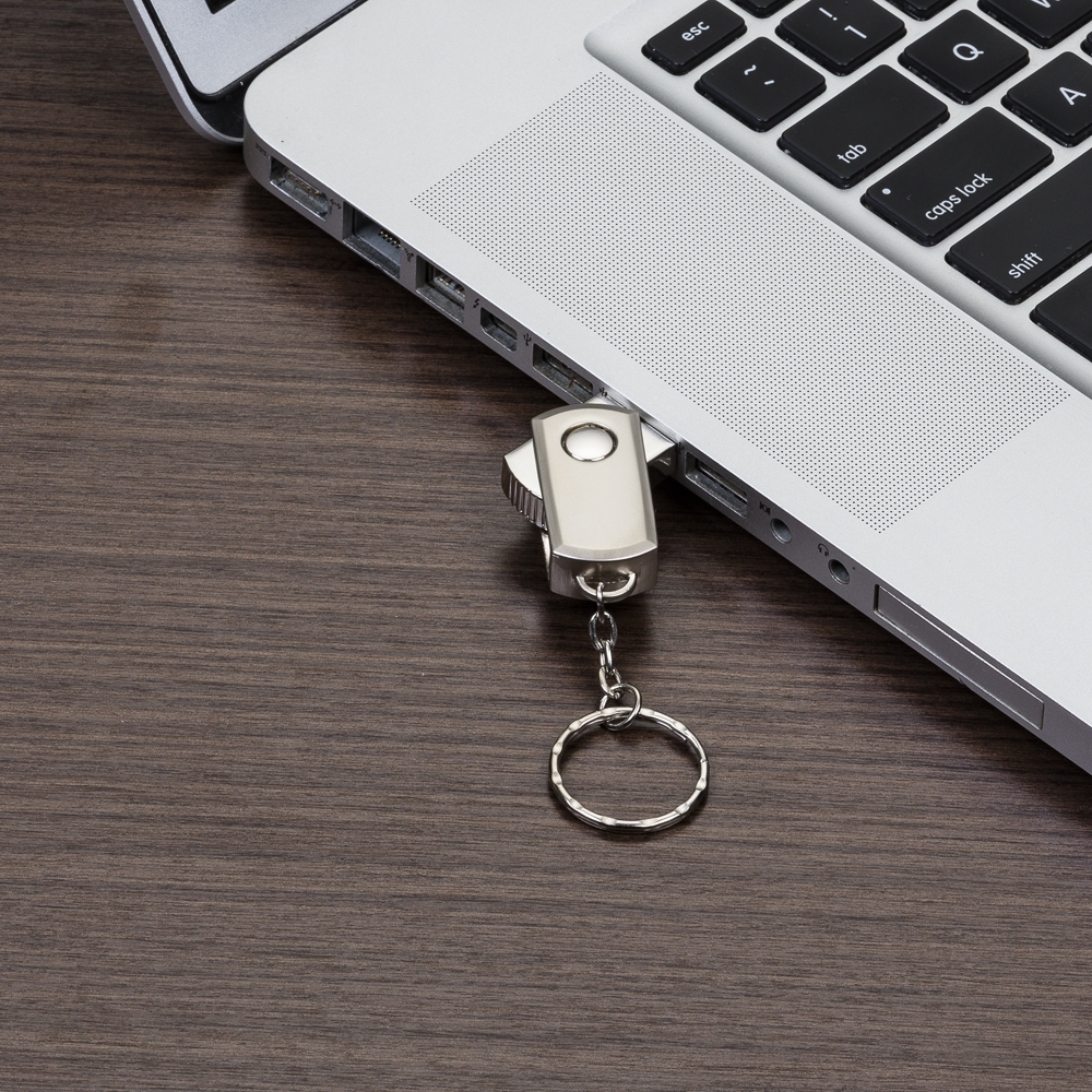 Mini Pen Drive 4GB Giratório Personalizado — foto 4