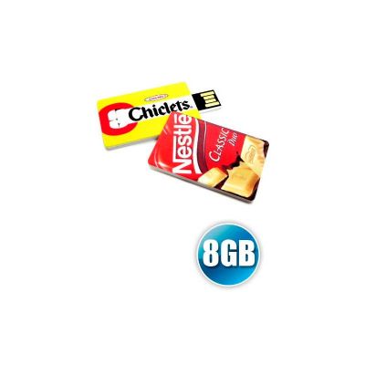 Mini Pen Drive Cartao Personalizado Com Capacidade de 8gb e Impressao Digital da Logomarca Produto