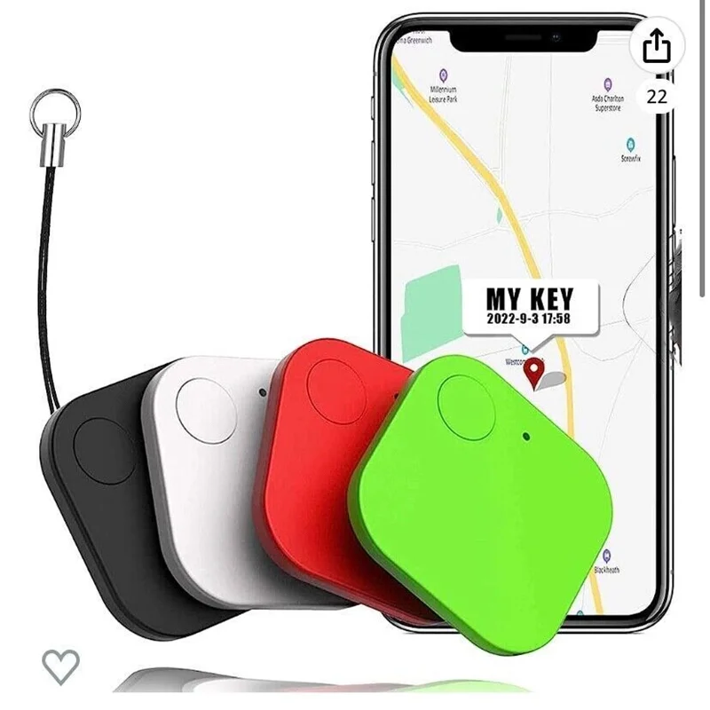 Mini Rastreador Bluetooth para Pets com GPS e Alarme Sonoro - Compatível com Android e iOS
