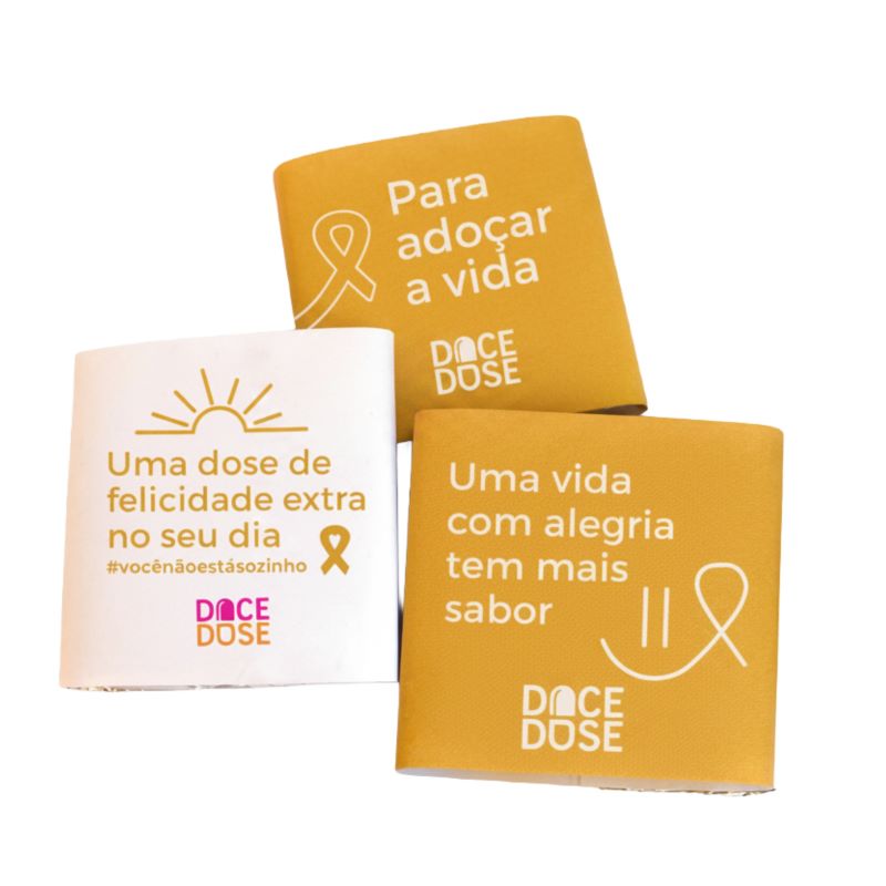 Mini Tablete de Chocolate para Setembro Amarelo